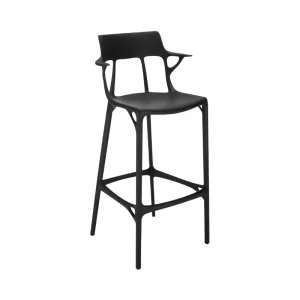 Tabouret de bar AI Stool noir de Kartell (hauteur 75 cm)