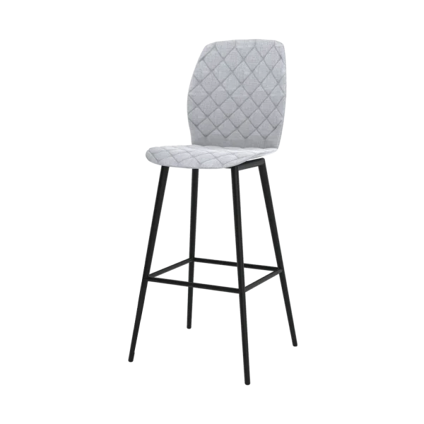 Tabouret de bar pivotant VEGAS, hauteur 100 cm, couleur gris