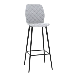 Tabouret de bar pivotant VEGAS, hauteur 110 cm, couleur gris