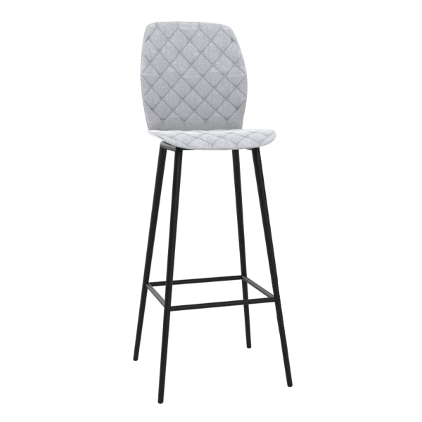 Tabouret de bar pivotant VEGAS, hauteur 110 cm, couleur gris