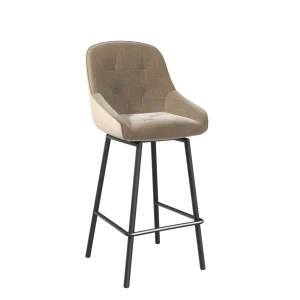 Tabouret de bar pivotant SAN FRANCISCO, hauteur 100 cm, couleur taupe