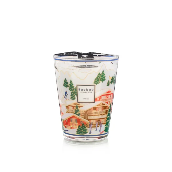 Bougie parfumée Baobab I LOVE SKI, taille MAX 24