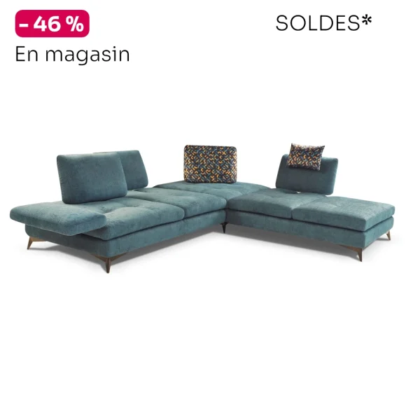 Canapé Nicoletti LUNA, soldes d'hiver, remise de 46 % en magasin