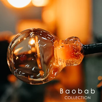 Verre soufflé bouche pour les produits de Baobab Collection